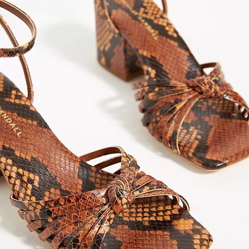 NEW Loeffler Randall Renee Knot Heel Sandals 11 - Picture 2 of 3